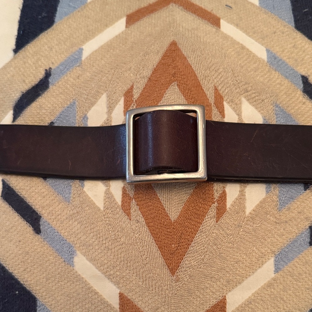 J Crew  Genuine Italian Slide Buckle Belt